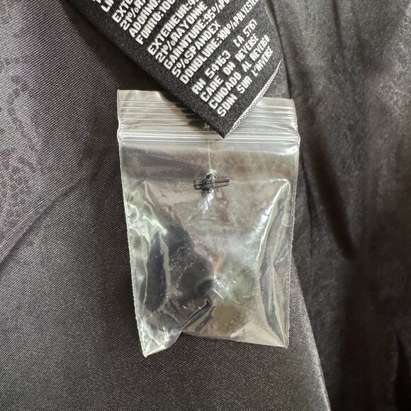 GUESS Houndstooth Wool Peacoat | Black & White Double-Breasted | Size Medium - Picture 12 of 13